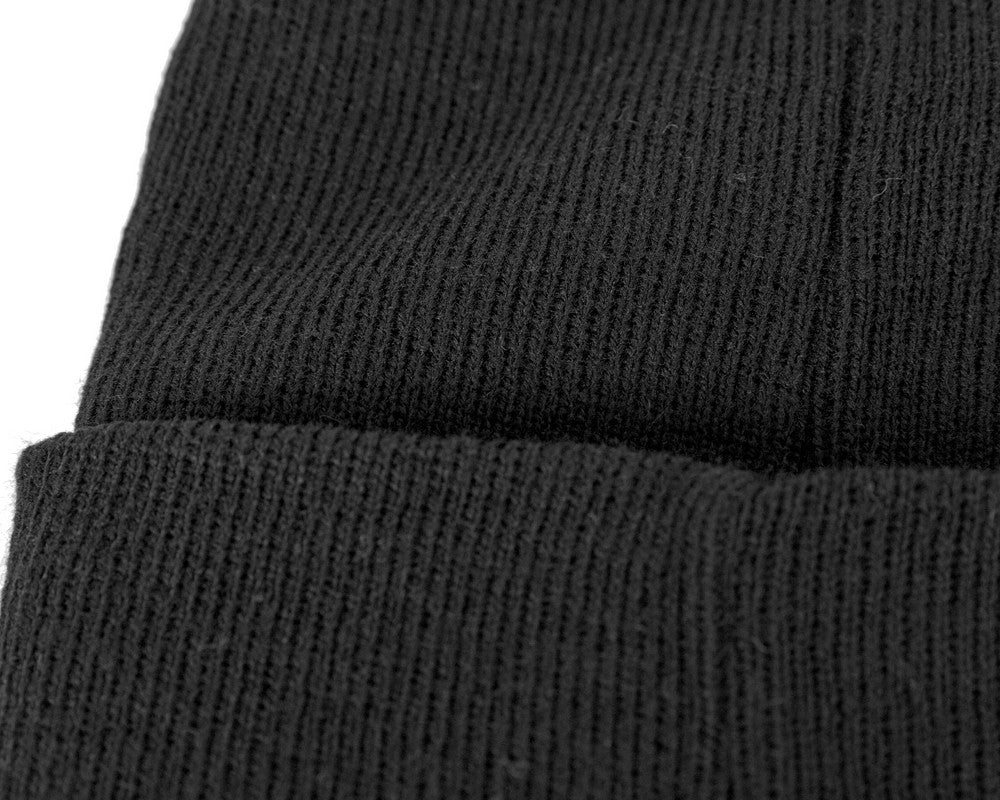 Warm European made black beanie