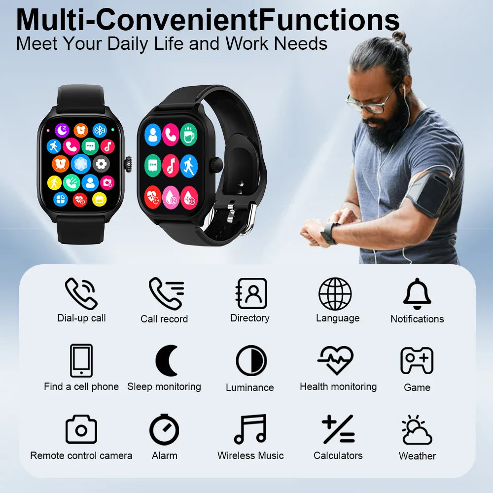 NNEOBA Smart Watch Fitness Tracker Black