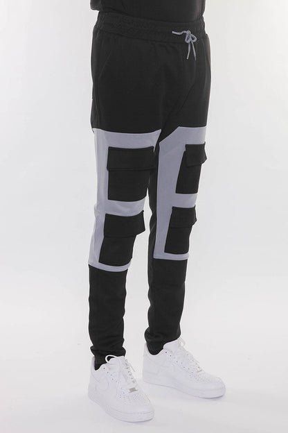 Colorblock Pouch Joggers