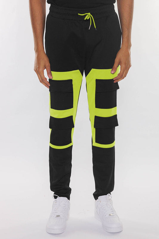 Colorblock Pouch Joggers