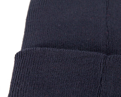 Warm European made navy beanie