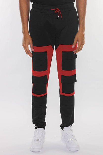 Colorblock Pouch Joggers
