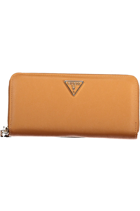 GUESS JEANS WOMEN'S WALLET BROWN