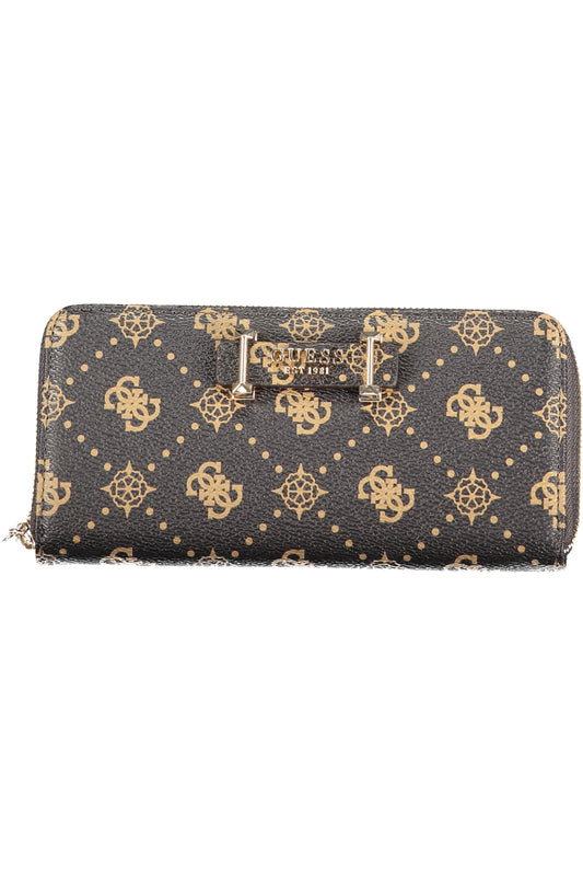 GUESS JEANS WOMEN'S BROWN WALLET